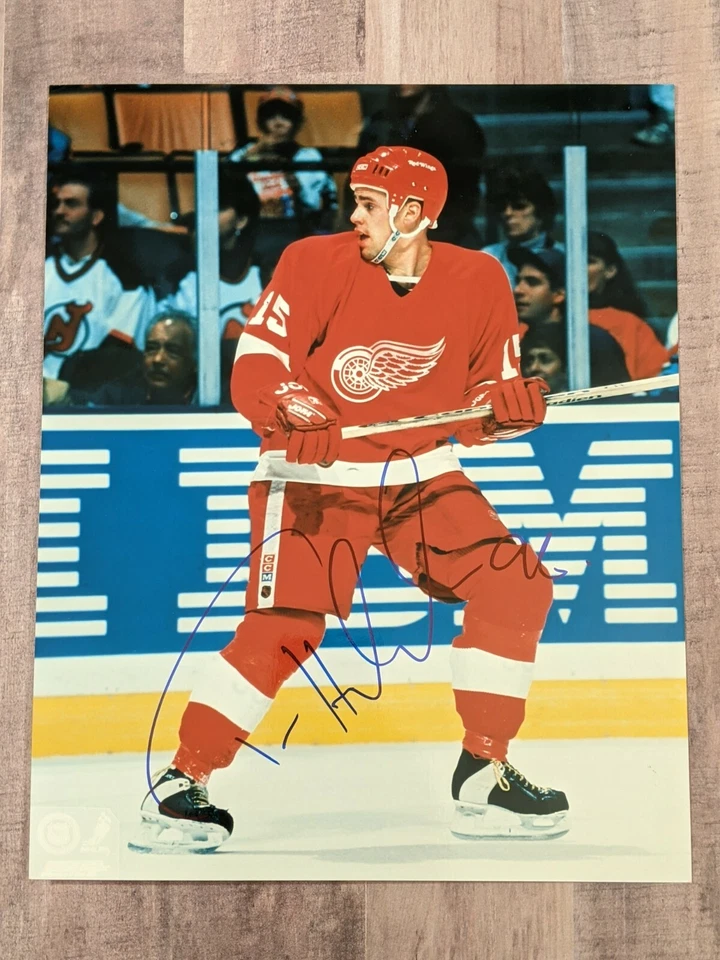 Tomas Holmstrom Signed 8x10 Photo File COA Detroit Red Wings Team Sweden B - Image 1 of 1