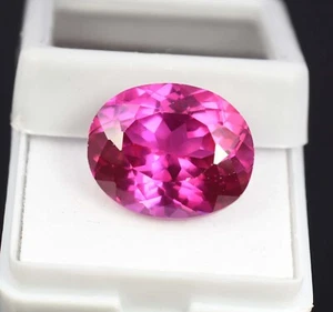 Piedra preciosa suelta 100% natural rosa Mogok 17,45 quilates atractiva forma ovalada AAA+ - Imagen 1 de 8