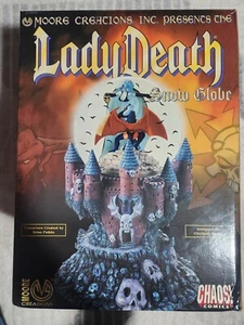 Moore Creations Lady Death and Purgatori Snow Globe #2423 Of 3000 RARE - Picture 1 of 17