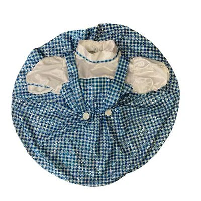 Vestido Disfraz Dorothy Rubíes Niñas Talla 4 Azul Mago de Oz Conjunto de Fiesta Foto 1 de 4
