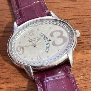 Reloj Talbots Mujer Cuarzo Ovalado con Esfera de Fecha Única Correa de Cuero Funciona con Nuevo Murciélago - Imagen 1 de 10