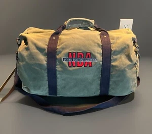 Vintage NBA BAG HARDWOOD CLASSICS Duffle SHOULDER STRAP Gym Travel Overnight - Picture 1 of 15