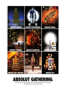 ABSOLUT GATHERING VODKA AD 2005 VERY RARE OUT OF PRINT - Picture 1 of 1