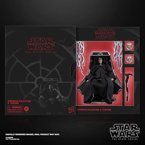 Hasbro Star Wars Black Series 6" Deluxe Emperor Palpatine & Throne ROTJ ..