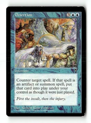 MTG Desertion - Visions Heavily Played English - Image 1 of 3
