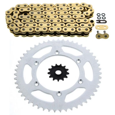 Yamaha WR250F 250 F 2001-2013 cadena de anillo tórico de oro y piñón 13/51 114L Foto 1 de 4