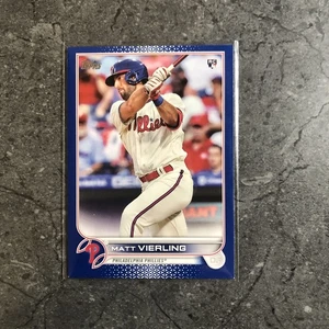 2022 Topps Series One Blue Border SP Matt Vierling Phillies Rookie # 316 - Picture 1 of 1