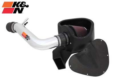 Kit de admisión de aire frío de aluminio K&N con filtro engrasado para Ford Mustang 2011-2014 3,7 L Foto 1 de 4