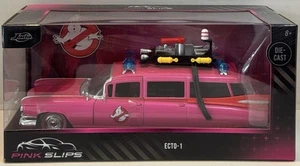 Jada Pink Slips GHOSTBUSTERS ECTO-1 CHASE Pink 2025 1:24 - Picture 1 of 3