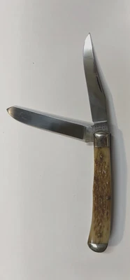 Винтажный складной нож KA-BAR - 2 лезвия - Olean, Нью-Йорк - Изображение 1 из 4