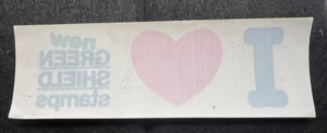 VINTAGE “I LOVE NEW GREEN SHIELD STAMPS” STICKER - Picture 1 of 3