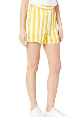 JUICY COUTURE MUJER TOLDO RAYAS SATINADO SHORTS, TALLA 4, NUEVO CON ETIQUETAS *NUEVO CON ETIQUETAS* Foto 1 de 4