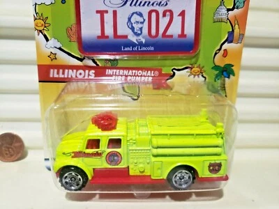 2001 Matchbox Across America ILLINOIS WINDY CITY RESCUE INTERNATIONAL FirePumper - Image 1 of 3