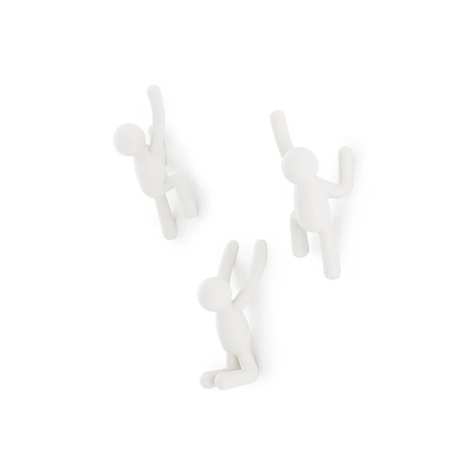 Umbra Buddy Wall Hooks White Set of 3