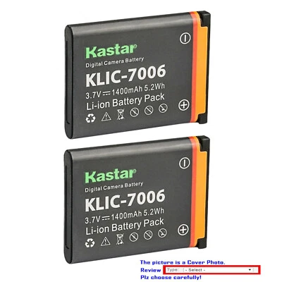 Kastar Replacement Battery for Kodak KLIC7006 LB-012 Kodak PixPro FZ53 Camera
