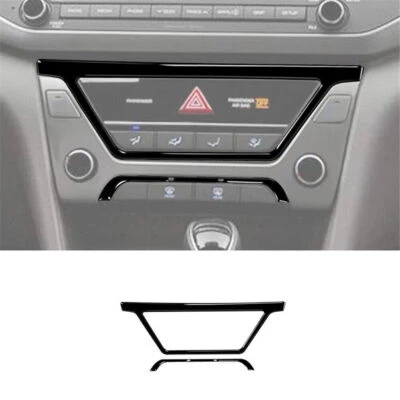 Cubierta de consola central interior de auto negro piano para Hyundai Elantra 2016-2018 Foto 1 de 4