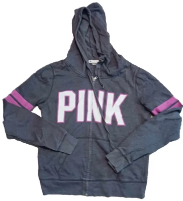 ROSA Victoria's Secret Sudadera con Capucha Mujer Gris Medio Sólido Manga Larga Foto 1 de 4