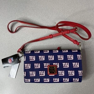 Dooney & Bourke NFL NY NEW YORK Giants Foldover Crossbody Shoulder Bag Navy NWT - Picture 1 of 6