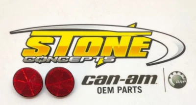 SET Can-Am Red Reflector Outlander MAVERICK RENEGADE 450 570 650 1000R TALMU - Image 1 of 4