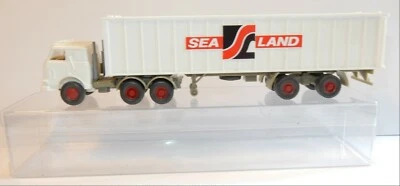 WIKING Ho 1/87 Camion Mack US Camion Porta Container Sea Land Modello Box #527 - Immagine 1 di 4