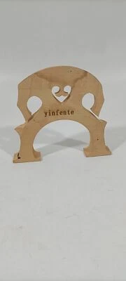 Yinfente 4/4 Cello Bridge Maple wood repair replace cello parts - Image 1 of 4