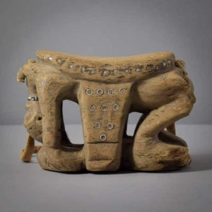 Tabwa Figural Stool with Strap Congo - Picture 1 of 10