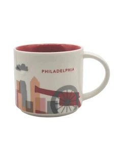Starbucks Philadelphia You Are Here Collection Series 2017 Coffee Mug 14oz Cup - Picture 1 of 12