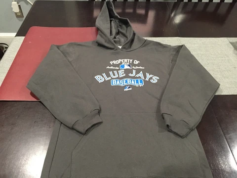 BOYS/GIRLS YOUTH Toronto Blue Jays Majestic Hoodie GRAY L LARGE  NEW Cover