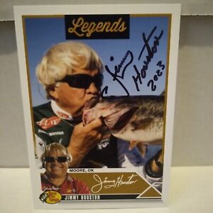 Jimmy Houston Pro Bass Angler Autographed Photo Signed Bass Pro Shops Picture