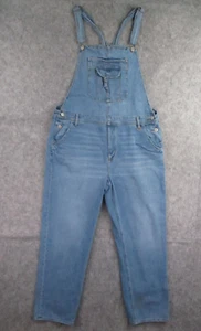 American Eagle Overalls Denim Womens XL Blue Bib Tomgirl Distressed Retro 38x28 - Picture 1 of 21