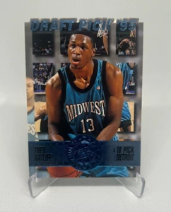 Theo Ratliff - 1995 Press Pass Die Cuts Blue Parallel #16 - Detroit Pistons - Picture 1 of 2
