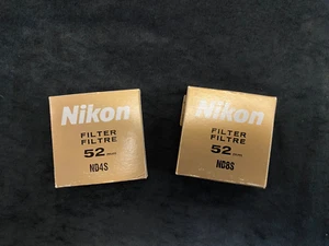BRAND NEW Nikon 52mm ND4s & ND8s Filters - Picture 1 of 5