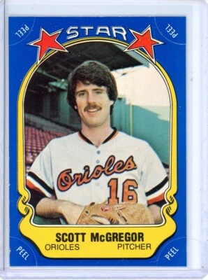 1981 Fleer Star Stickers - Scott McGregor #10 - Image 1 of 2