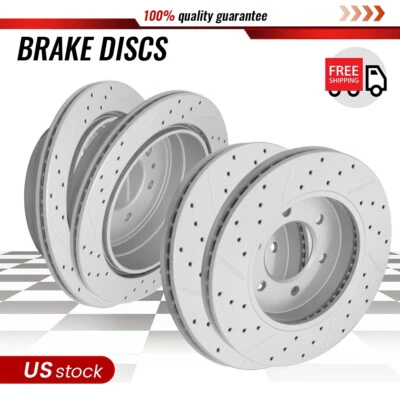 Rotores de freno delanteros y traseros 4x4 para Ford F-150 Lincoln Mark LT 2005 2006 2007 2008 Foto 1 de 4