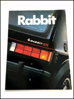 1983 VW Volkswagen Rabbit GTI and Convertible Car Sales Brochure Catalog Foto 1 de 4