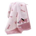 Hand Towel Anti-fading Quick Drying Puppy Pattern Bathroom Shower Large Towel