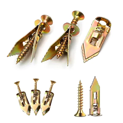 JYPHORIXAL 160 PCS Drywall Self Drilling Anchors with Screws Kit,80 Sheetrock Anchors (0.47