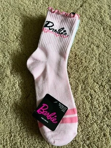 Barbi Marke Damen Capri Socken Größe 4-10 1 Paar weiß pink - Bild 1 von 4