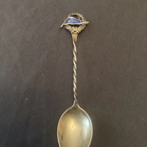 Missoula, Victorian Sterling Silver Souvenir Spoon,4” Cover
