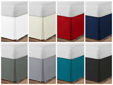 Plain Dyed Platform Base Valance Sheet Box Pleated Sheet All Sizes & Pillowcases