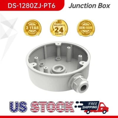 Junction Box DS-1280ZJ-PT6 For Hikvision DS-2CD2347G2-LU/2386G2-IU Camera US