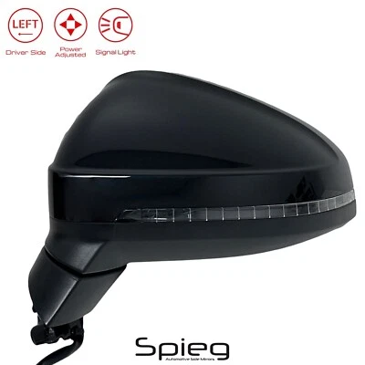 Espejo retrovisor lateral para AUDI A4 Quattro 2017-2019 con intermitente LED eléctrico lado del conductor Foto 1 de 4