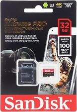 SanDisk Extreme PRO microSDHC UHS-I Speicherkarte 32 GB + Adapter & RescuePRO De