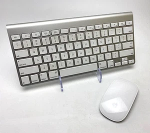 APPLE MAGIC MOUSE (A1296) & MAGIC KEYBOARD (A1314) WIRELESS BLUETOOTH COMBO BT - Picture 1 of 5