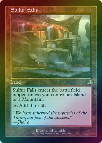 MTG FOIL Sulfur Falls (Retro Frame) - Dominaria Remastered (DMR) MINT - Image 1 of 1