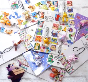 Pokemon Série Temps Téléphone Portable Sangle Sélection Charizard Evoli Vulpix etc Limitée - Photo 1 sur 34