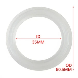 10Pcs 1.5 Sanitary Tri Clamp Silicone Gasket Fits 50.5mm OD Type Ferrule - Picture 1 of 20