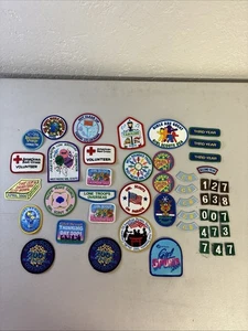 Vintage 90er Pfadfinder Abzeichen Aufnäher Pin riesiges Set Pfadfinder Camping Servieren - Bild 1 von 3