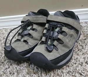 Boy's KEEN Targhee Low Waterproof Gray Hiking Shoes Sz 12 - Picture 1 of 11