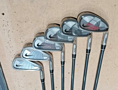 Juego de palos de golf Nike NDS 4-9 de hierro de grafito diestro + cuña hueca Foto 1 de 4